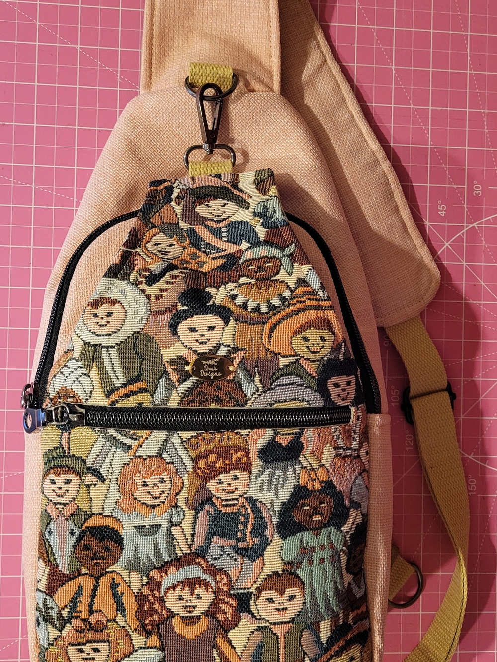 Sling Crossbody Bag Featuring Children's Diversity